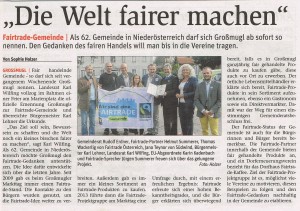 Fairer Handel in Großmugl