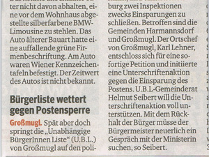 Kurier vom 8.2.2014